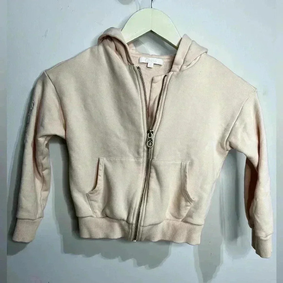 CHLOÉ Sweat Jacket Pink For Girls Size 6 - Picture 4 of 10
